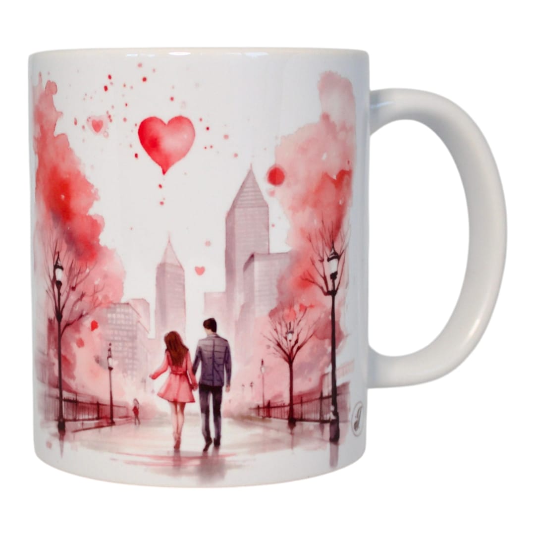 Classic double-sided mug "Every love story is beautiful"